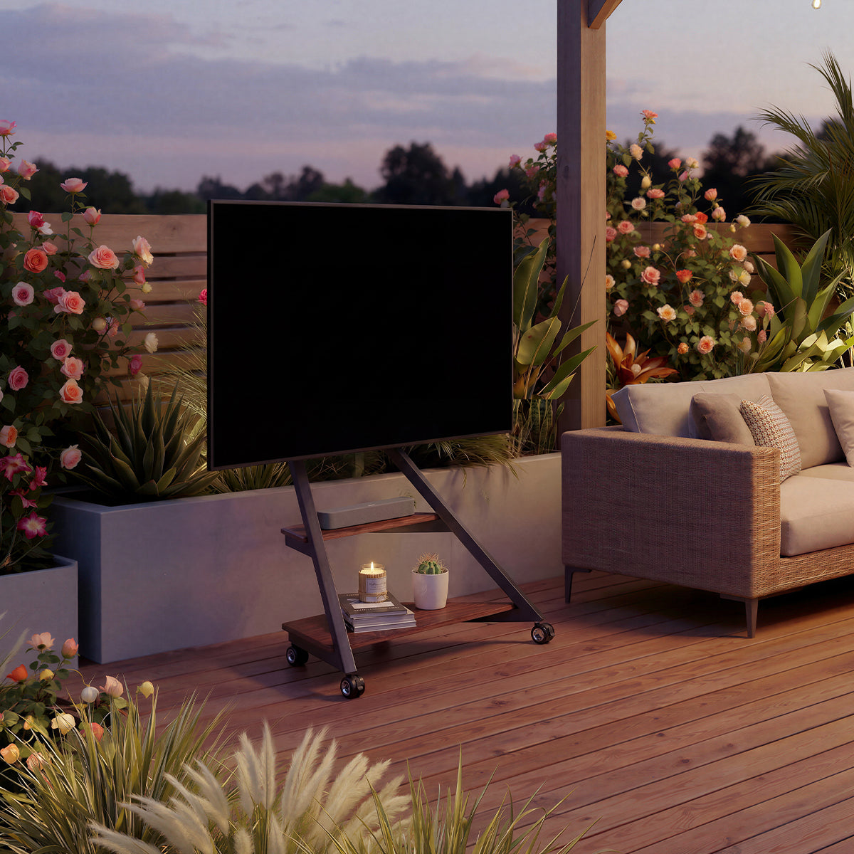 outdoor tv stand