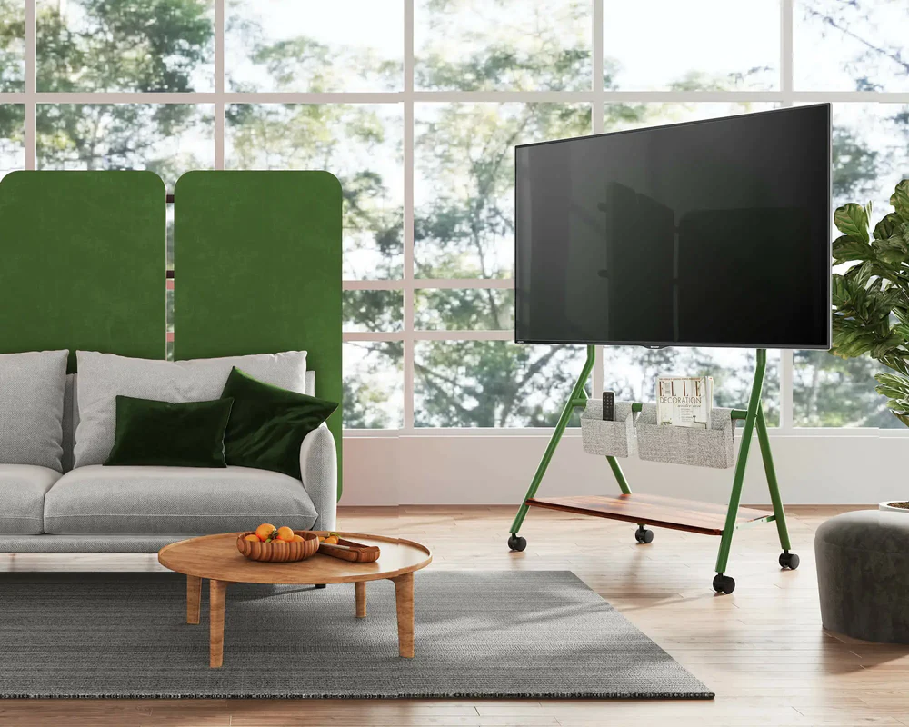 78 inch tv stand with casters in the living room FITUEYES