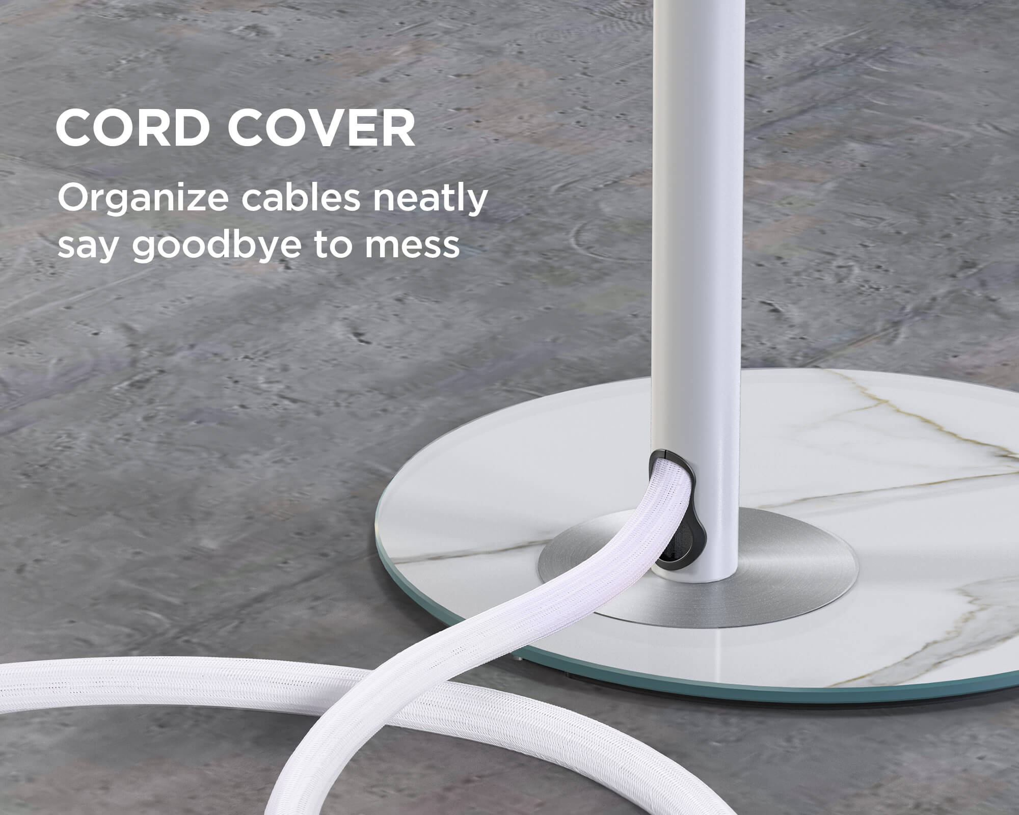 conduit sleeves for tv stand cable management