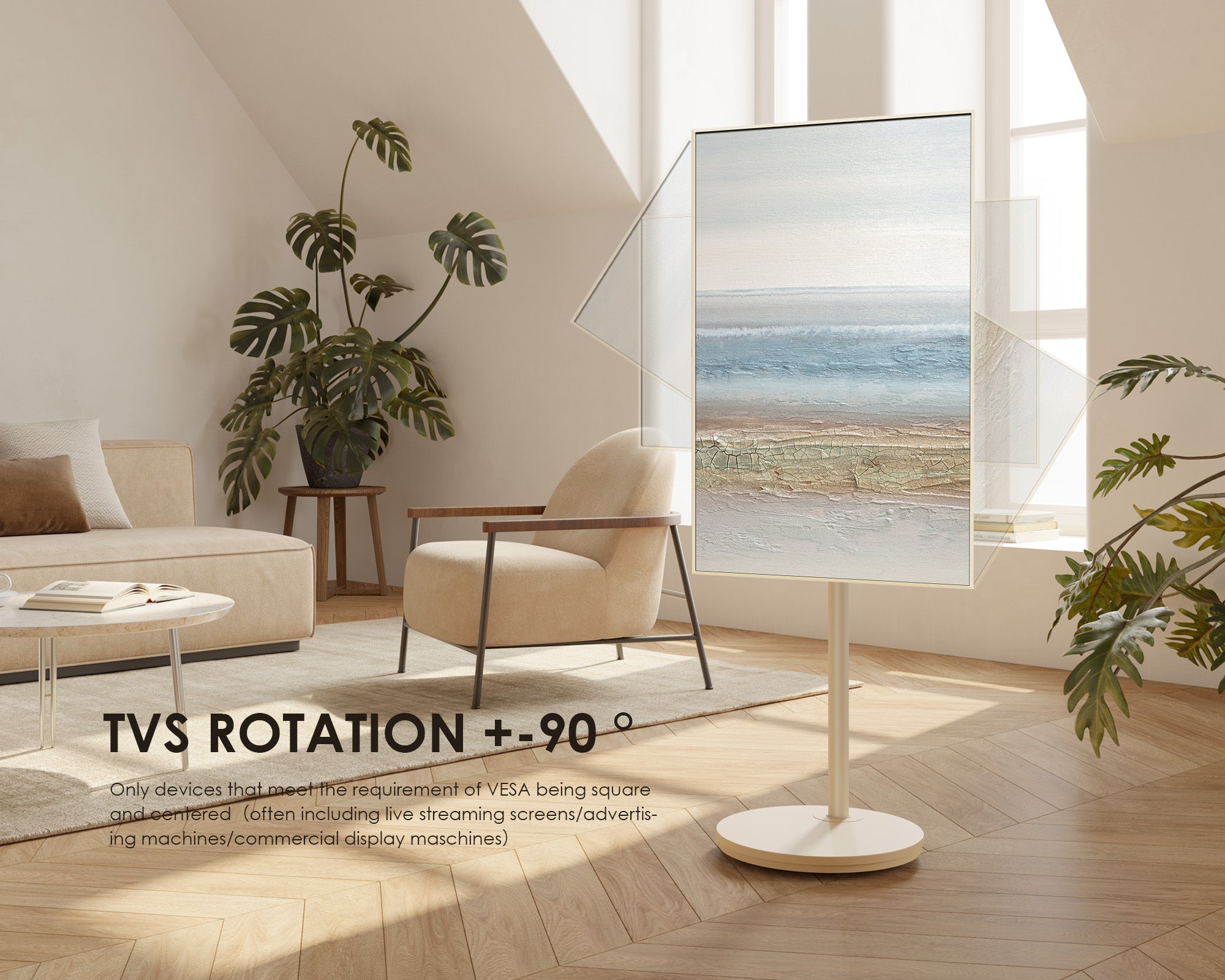 Master V2 PRO FT48 Floor TV Stand With Wheels