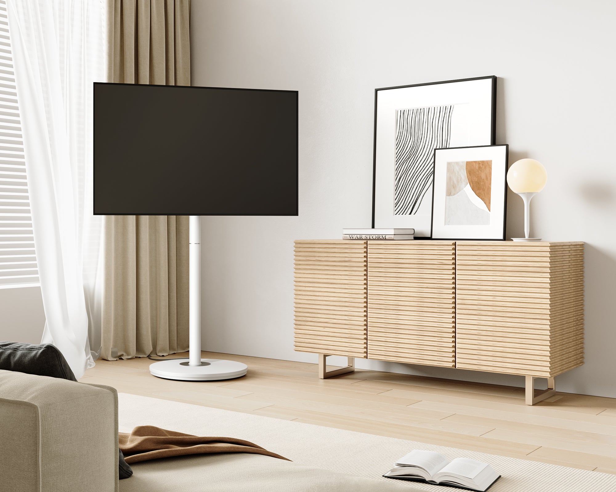 Master V2 FT65 Floor TV Stand With Wheels