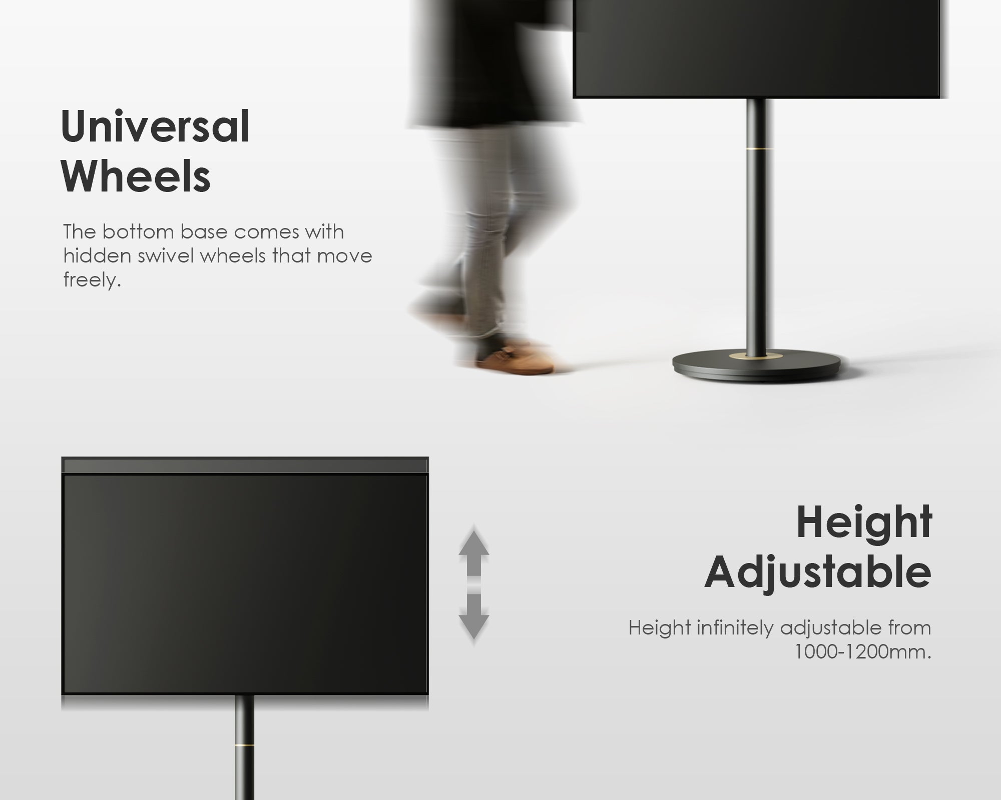 corner tv stand on wheels