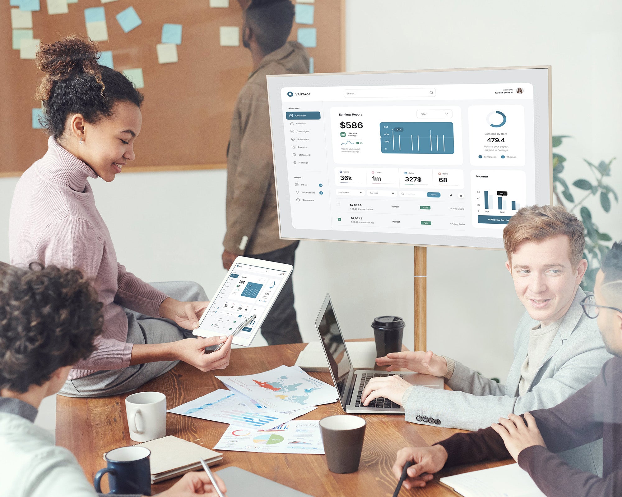 Master V2 PRO FT48 Floor TV Stand With Wheels