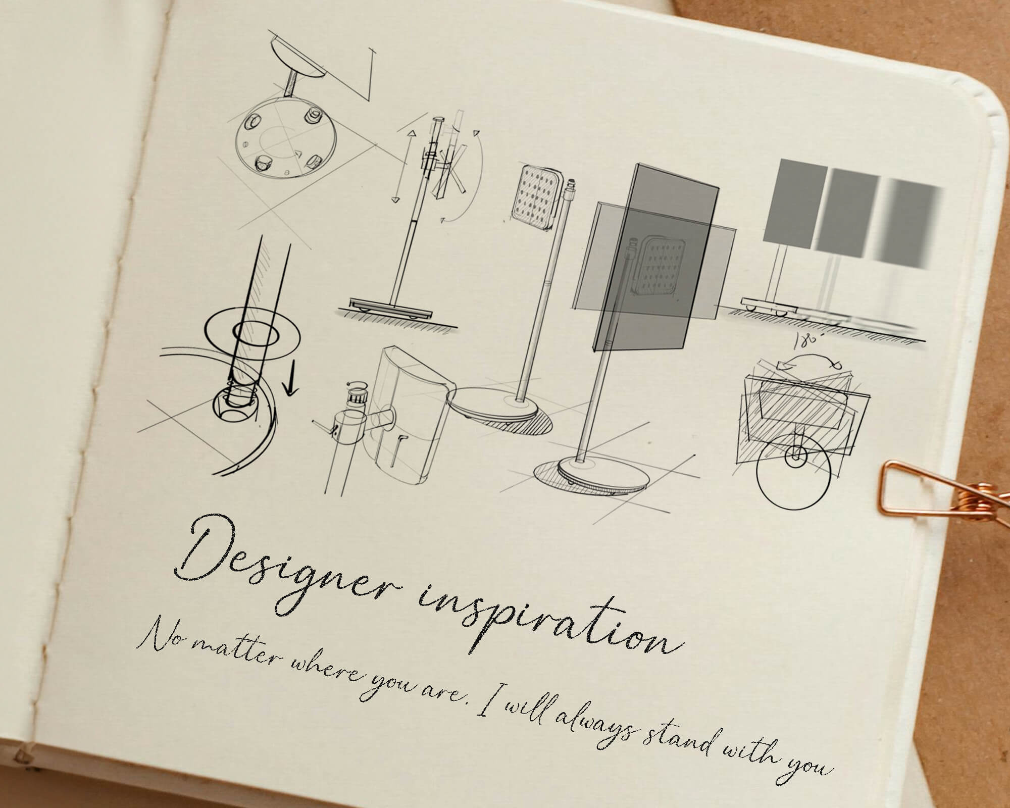 Master V2 PRO FT48 Floor TV Stand With Wheels