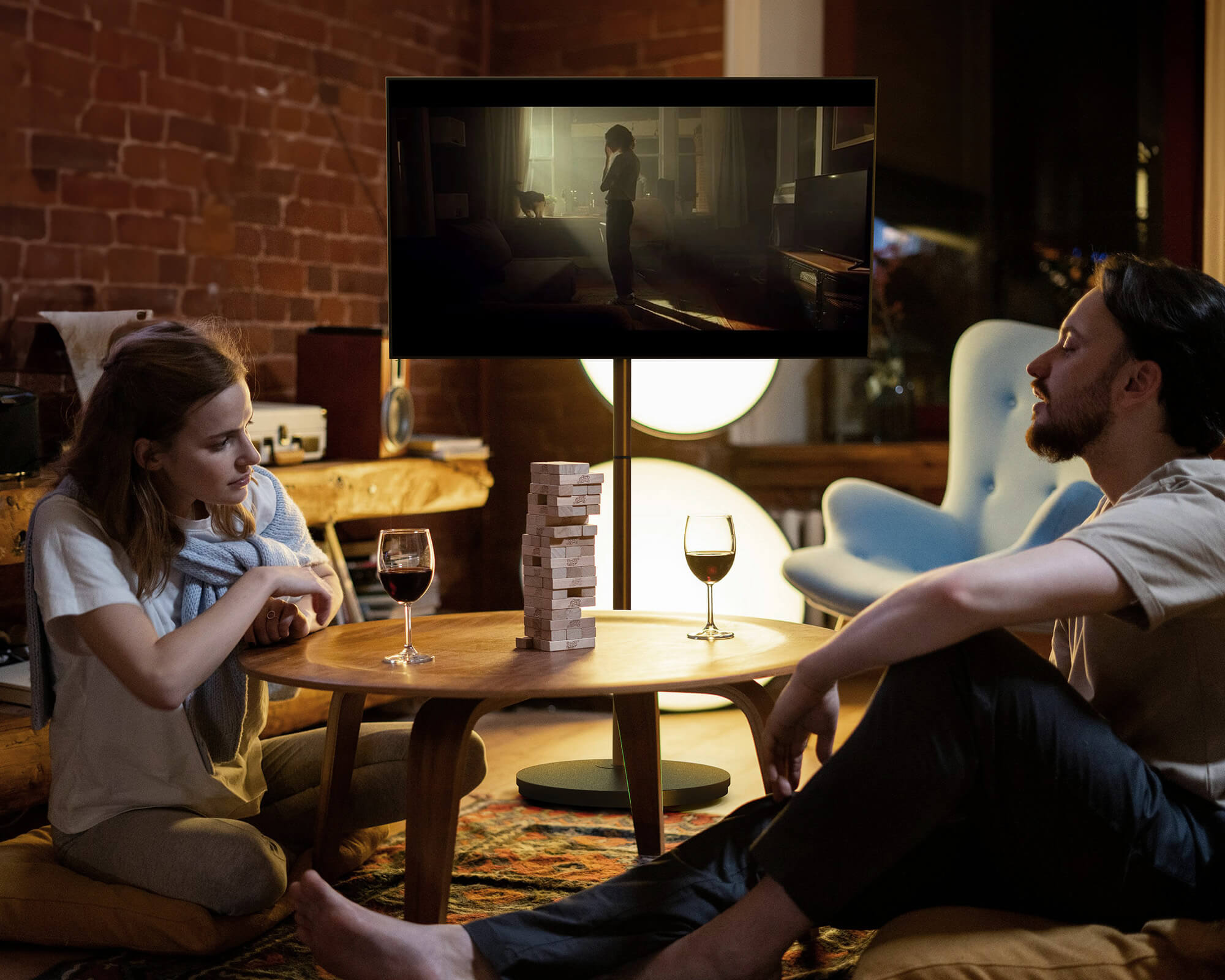 Master V2 PRO FT48 Floor TV Stand With Wheels