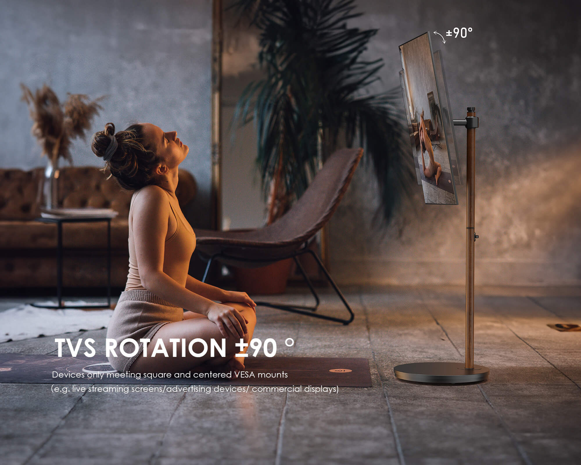 Master V2 PRO FT48 Floor TV Stand With Wheels