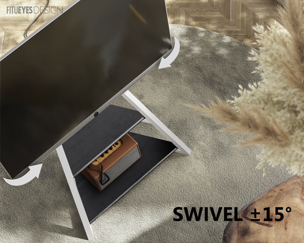 Eiffel FT75 Floor TV Stand With Wheels