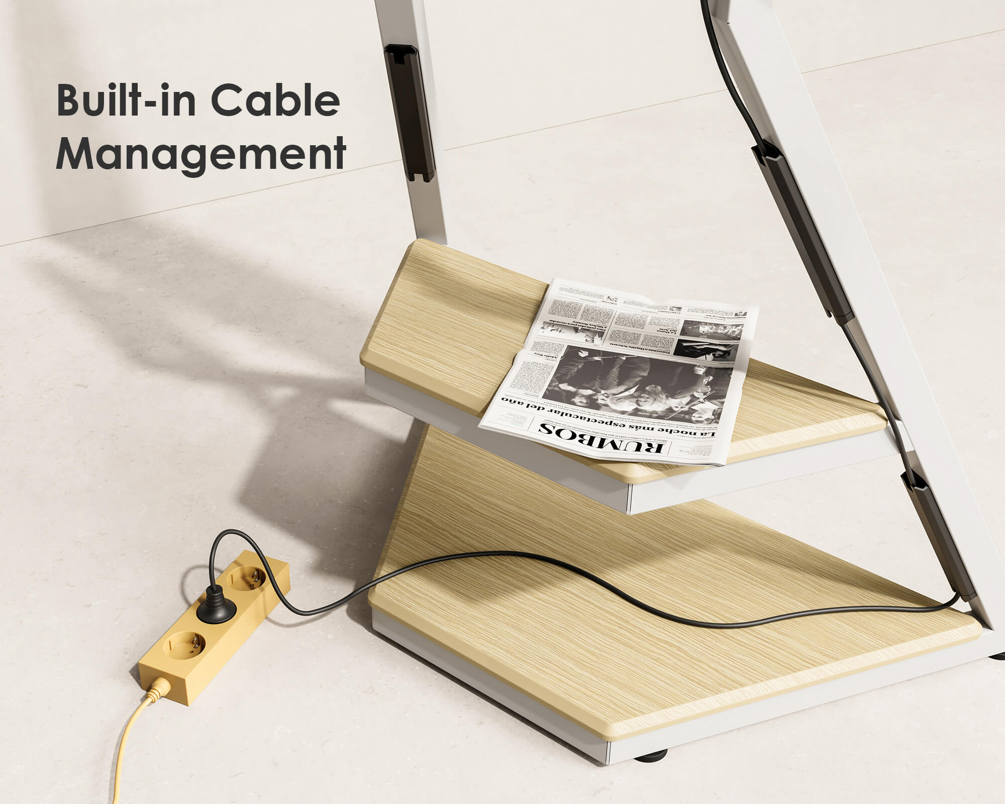 Eiffel FT65 Floor TV Stand With Wheels