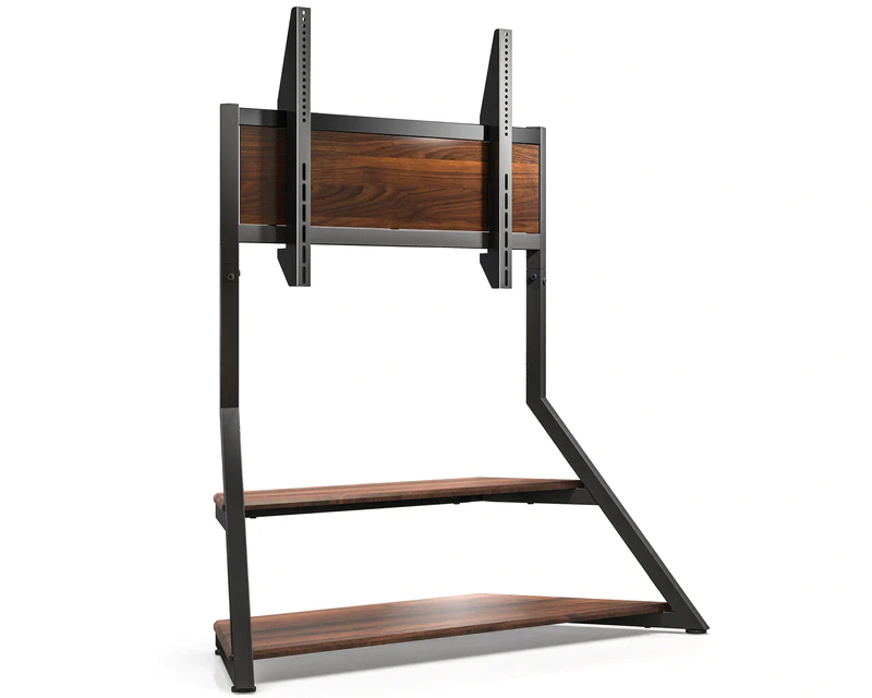 Floor standing TV stand in walnut for 75-100 inch screens