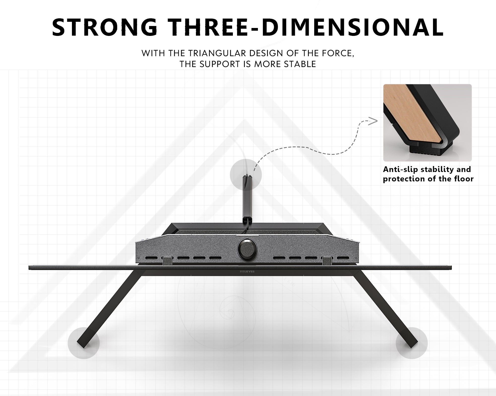 stable floor tv stand
