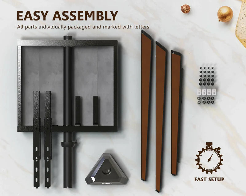 Easy-to-install tripod easel TV stand