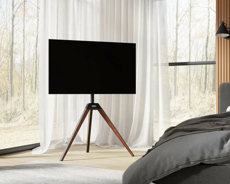 fitueyes corner tv stand in the bedroom