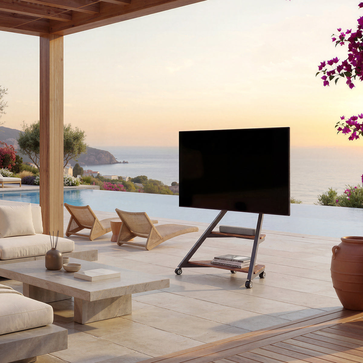 outdoor tv stand