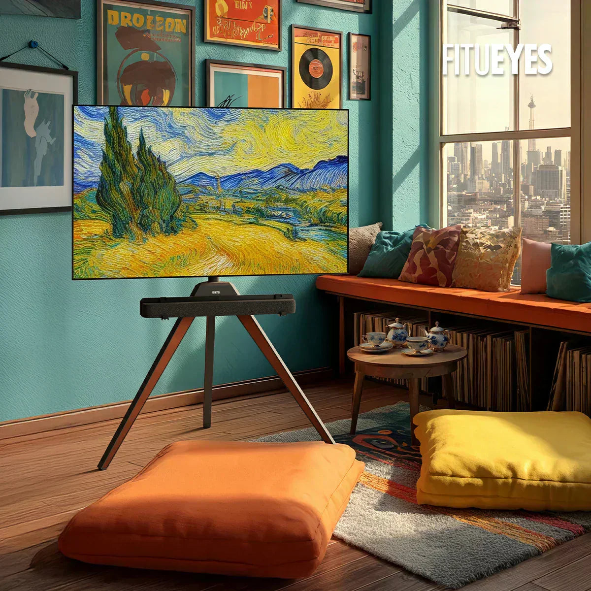 Easel TV Stand