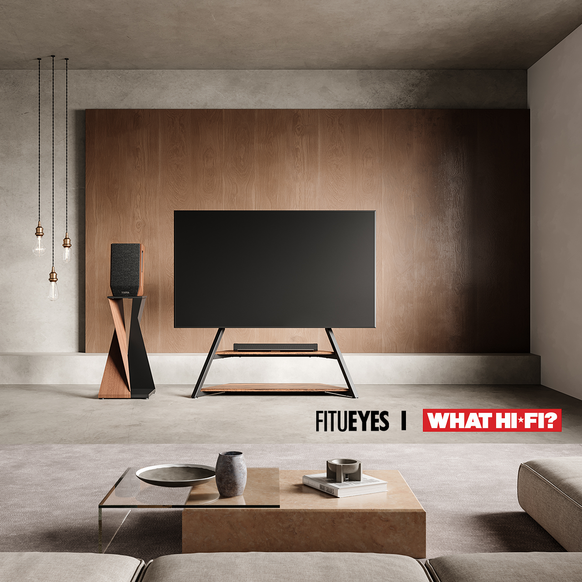 Fitueyes Art TV Stand Featured in What Hi-Fi? Magazine