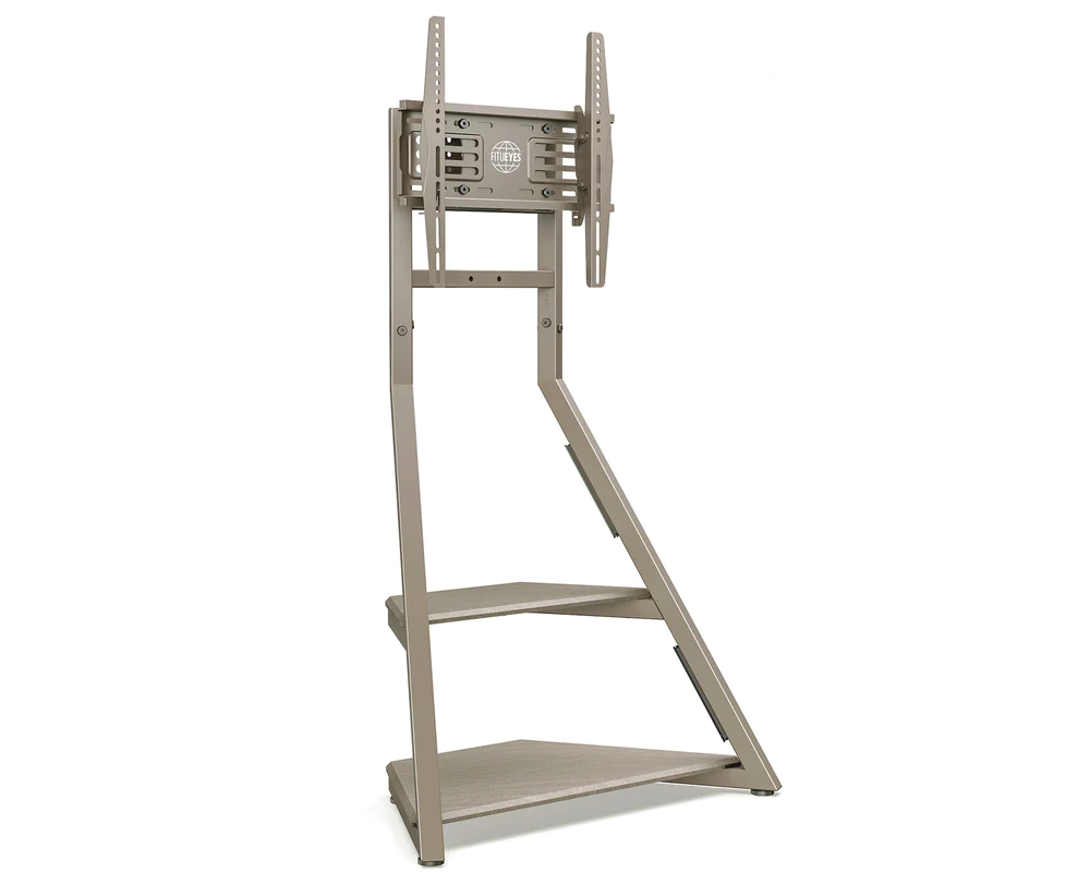 Floor standing TV stand in camel for 32-65 inch TVs