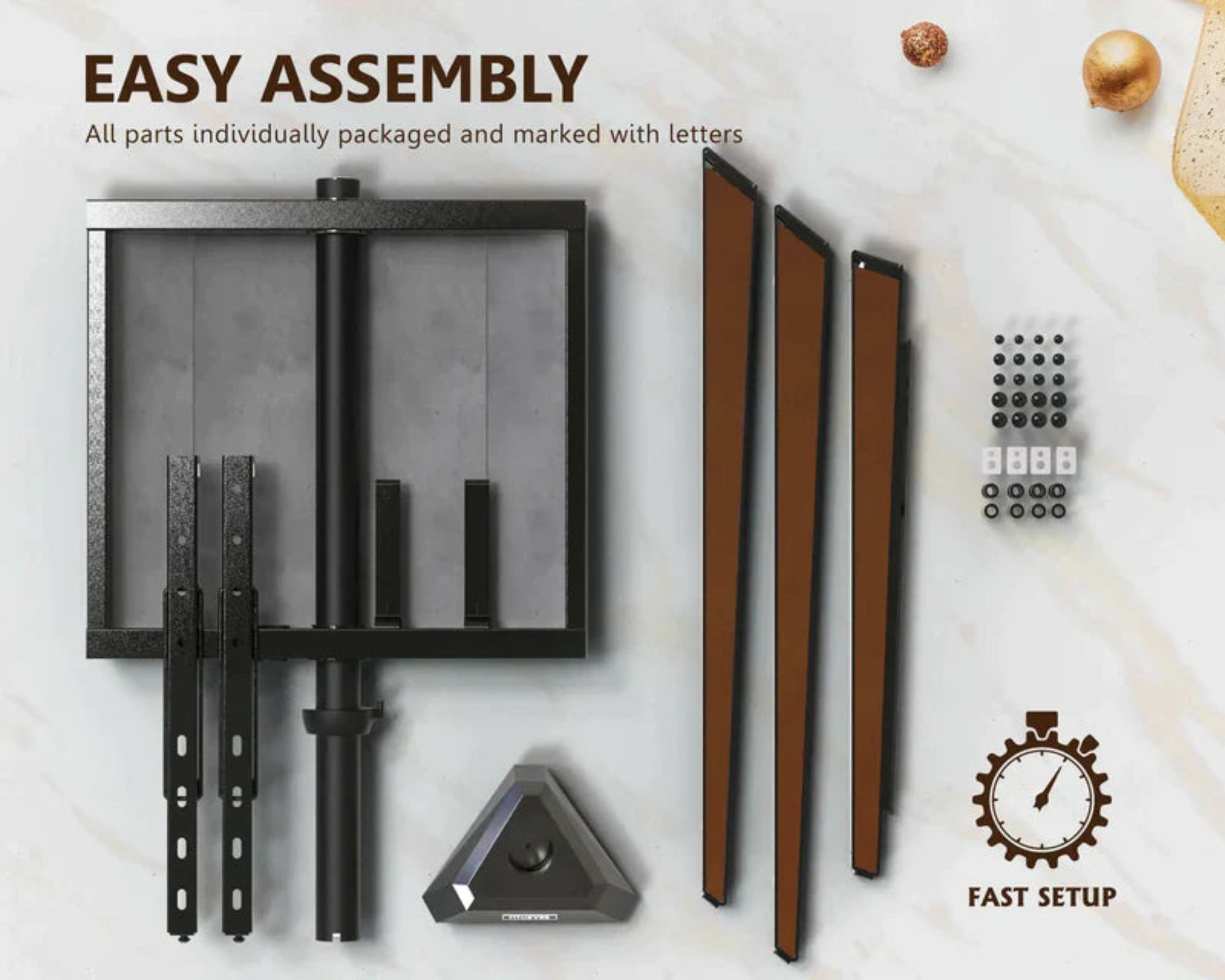 Easy-to-Install Easel TV Stand