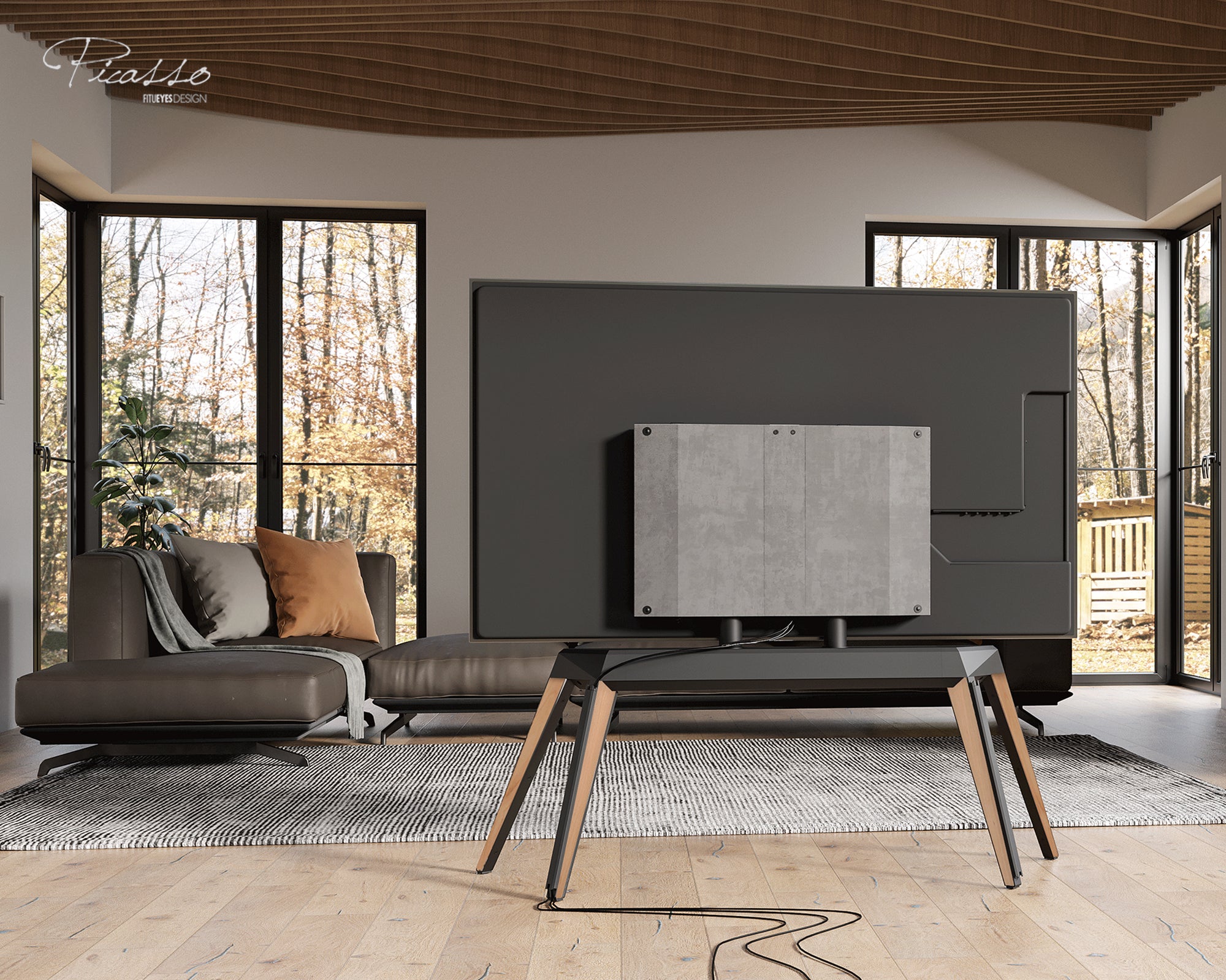 Four Leg TV stand Back