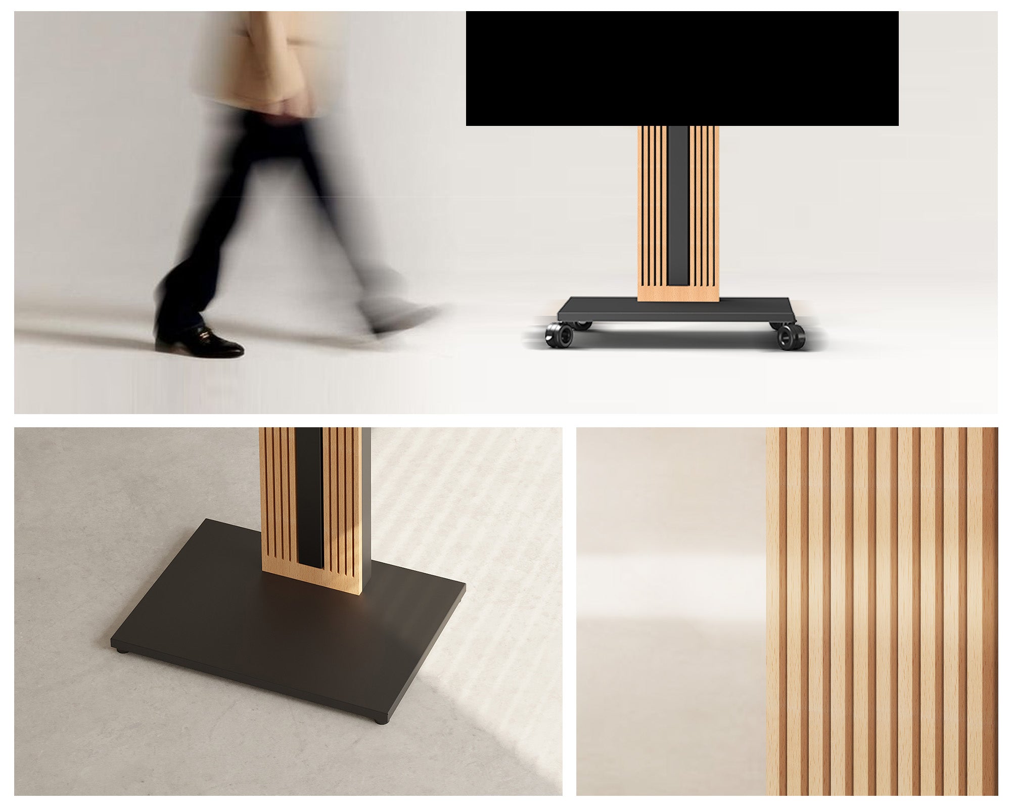 universal tv stand on wheels