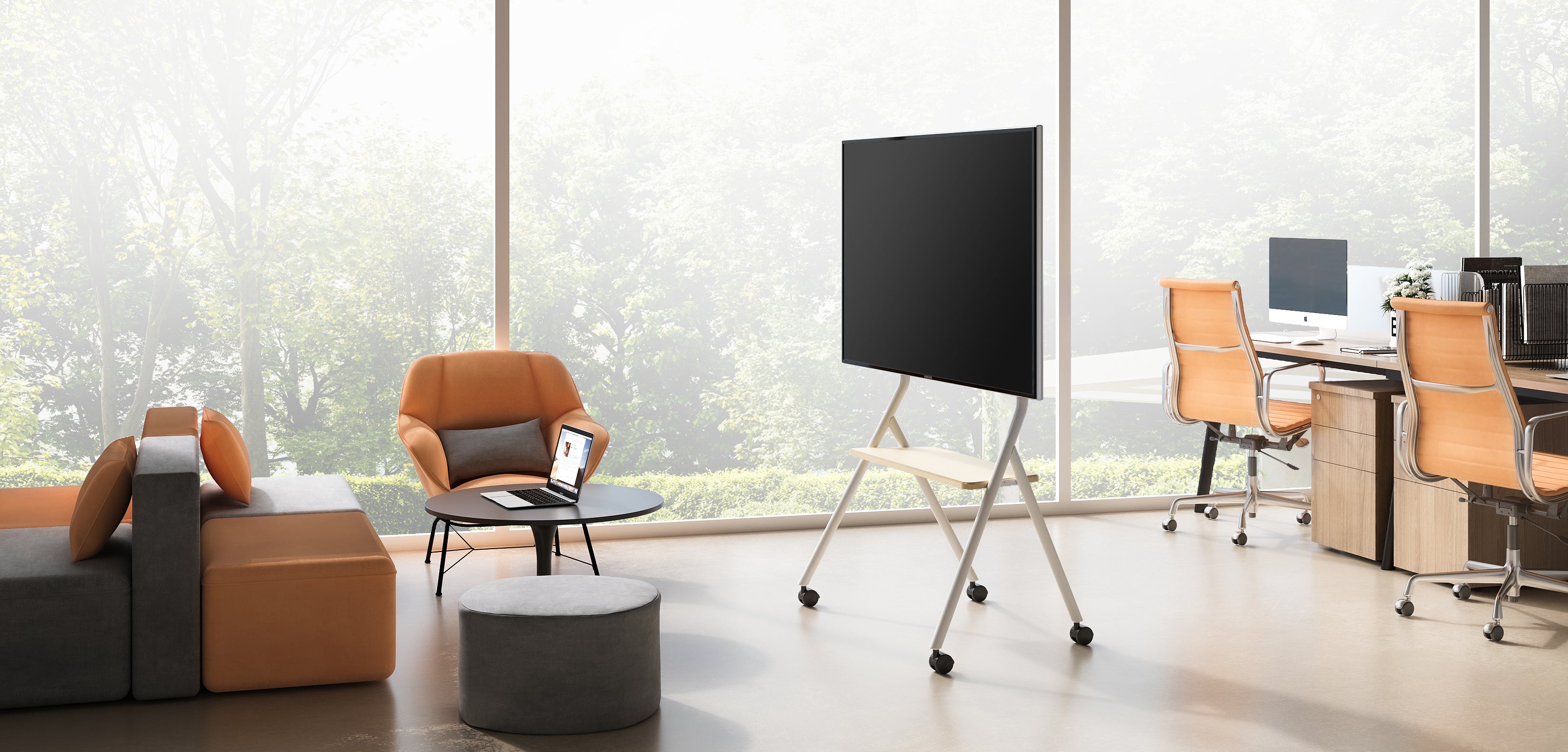 rolling tv stand